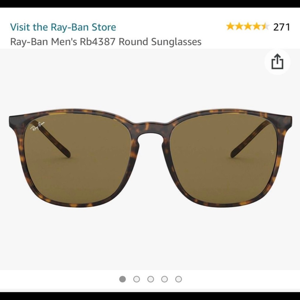 RAY BAN Tortoiseshell Sunglasses Style RB4387